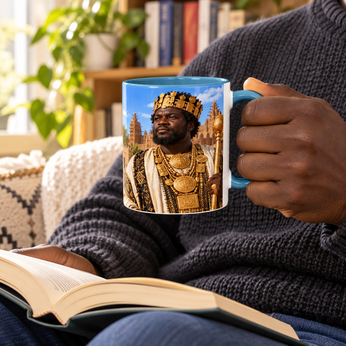 Mansa Musa Coffee Mug | Ruler of the Mali Empire | African History Mug