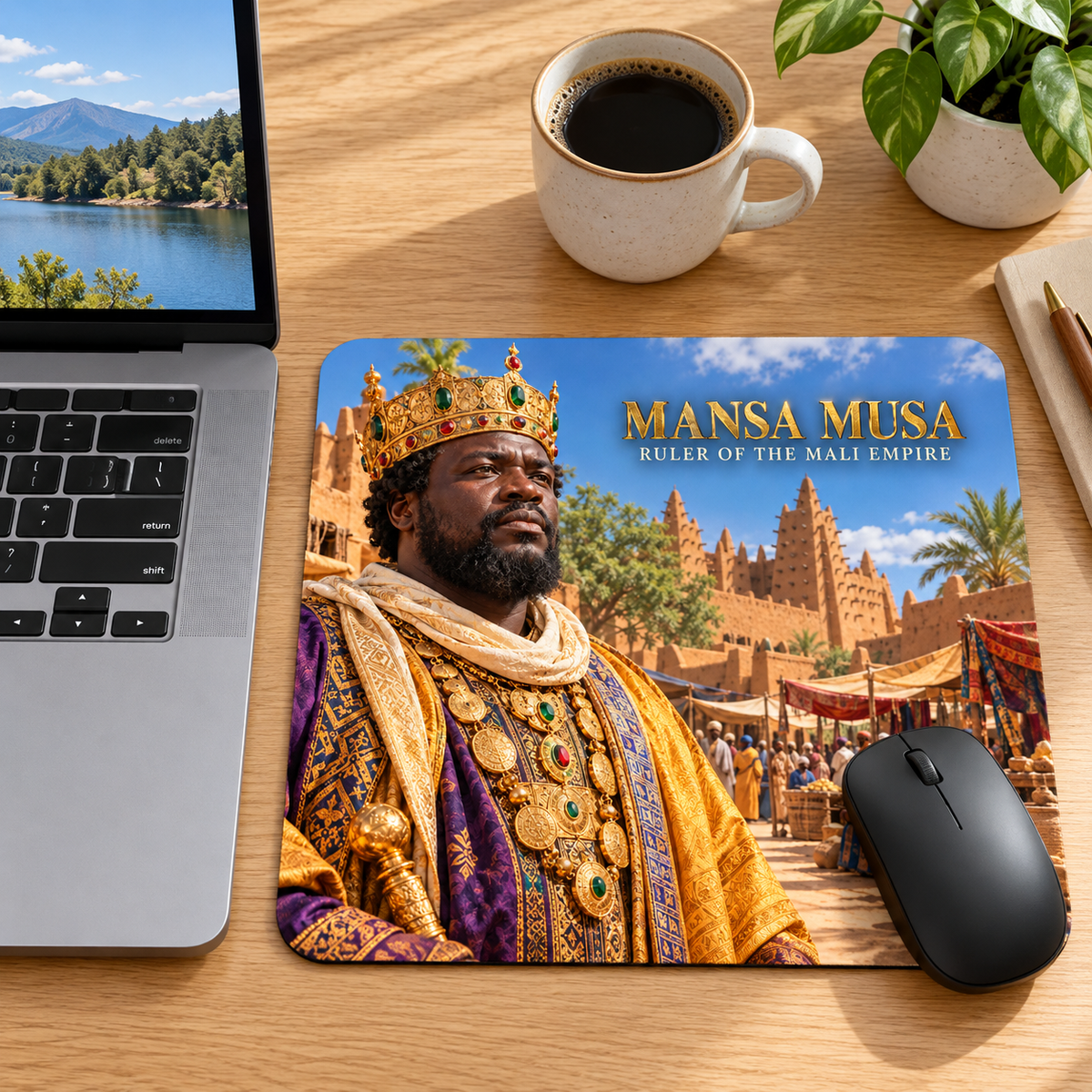 Mansa Musa Hardcover Journal | Ruler of the Mali Empire | African History Journal