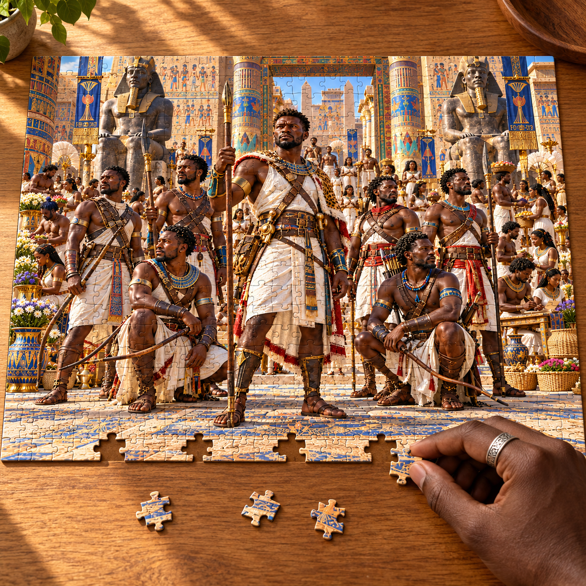Medjay Guardians Jigsaw Puzzle | African Warrior Art | 110–1014 Pieces