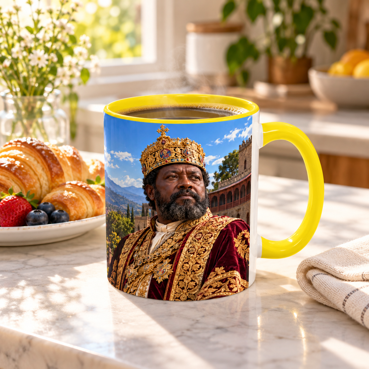 Menelik II Coffee Mug | Emperor of Ethiopia | African History Mug