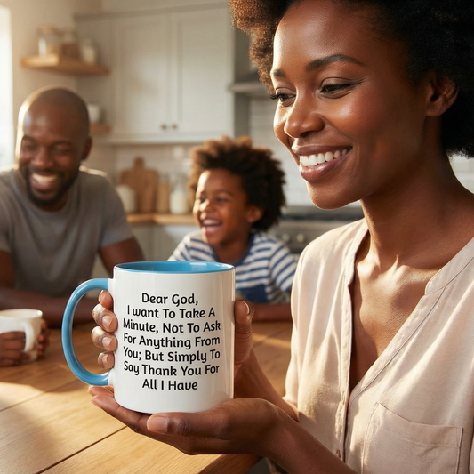 "Dear God, Thank You" Inspirational Coffee Mug