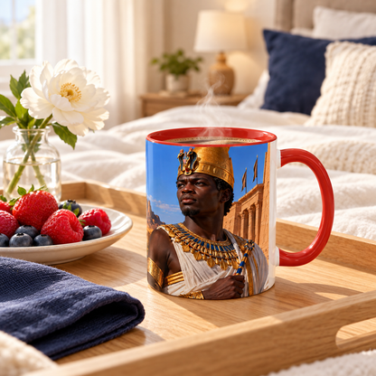 Taharqa Coffee Mug | King of Kush and Kemet | African History Mug