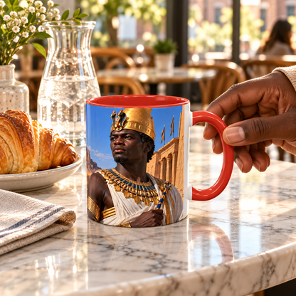 Taharqa Coffee Mug | King of Kush and Kemet | African History Mug