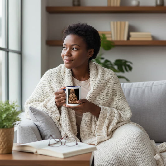 Pharaoh Amenhotep III Mug | Ancient Power. Kemet's Zenith | African Royalty & Legacy