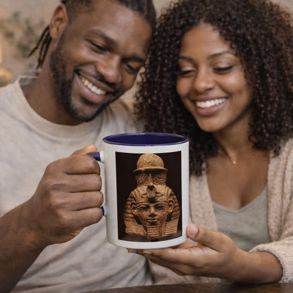 Pharaoh Amenhotep III Mug | Ancient Power. Kemet's Zenith | African Royalty & Legacy
