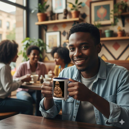 Pharaoh Amenhotep III Mug | Ancient Power. Kemet's Zenith | African Royalty & Legacy