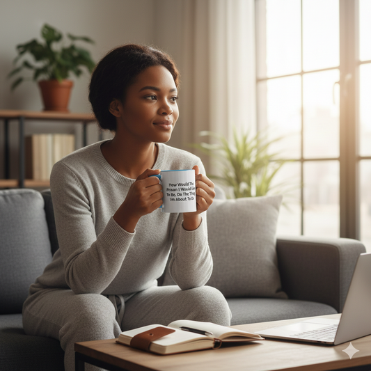 Transformative Action Coffee Cup | Motivation for Growth