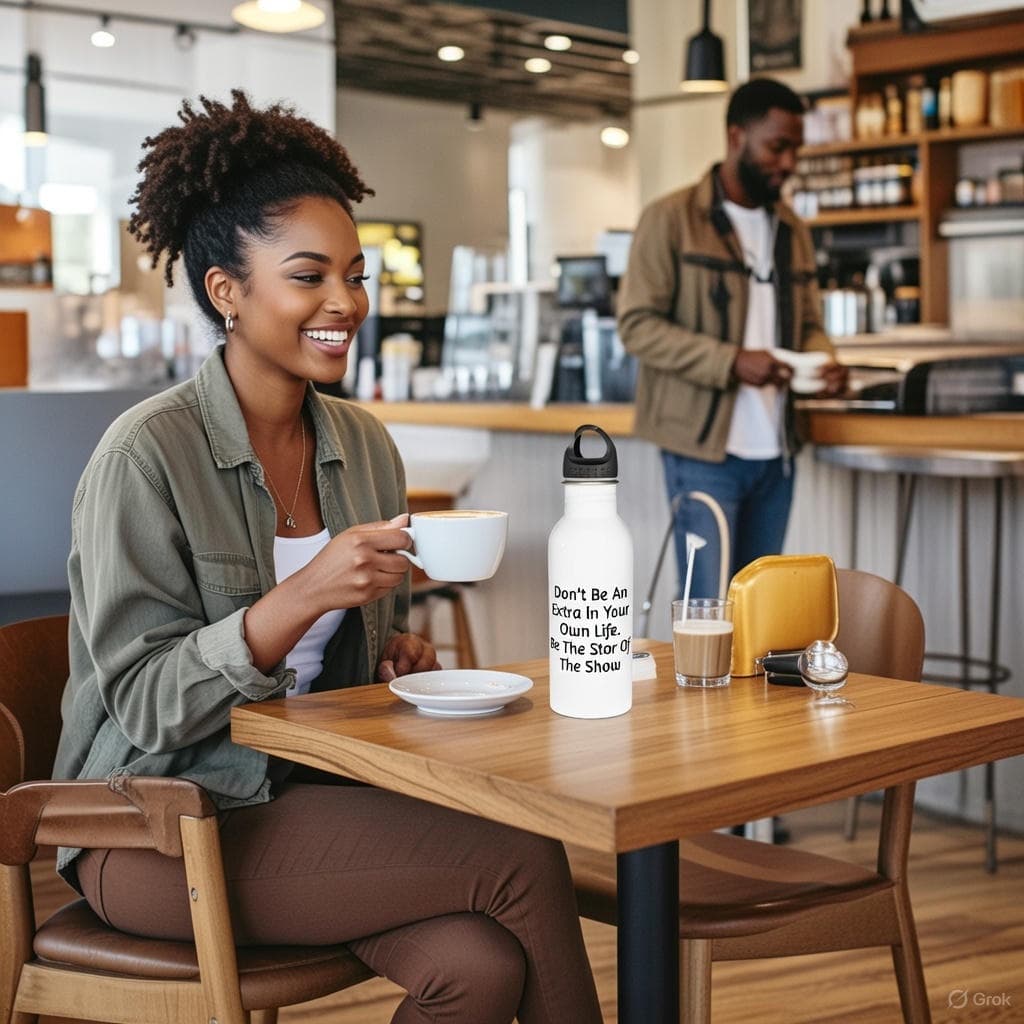 Be The Star Of Your Show" Motivational Water Bottle - Empowering & Inspirational Quote Drinkware