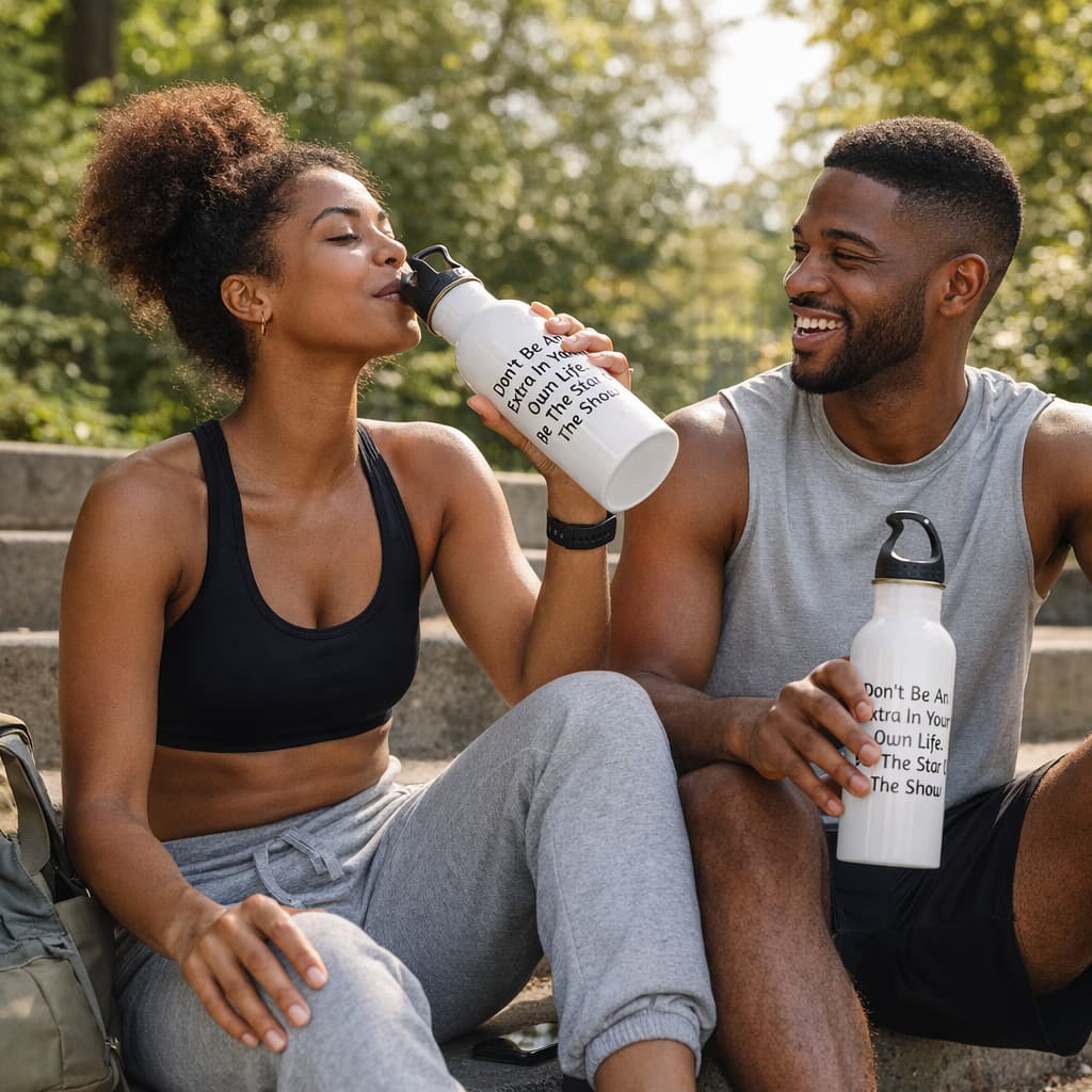 Be The Star Of Your Show" Motivational Water Bottle - Empowering & Inspirational Quote Drinkware