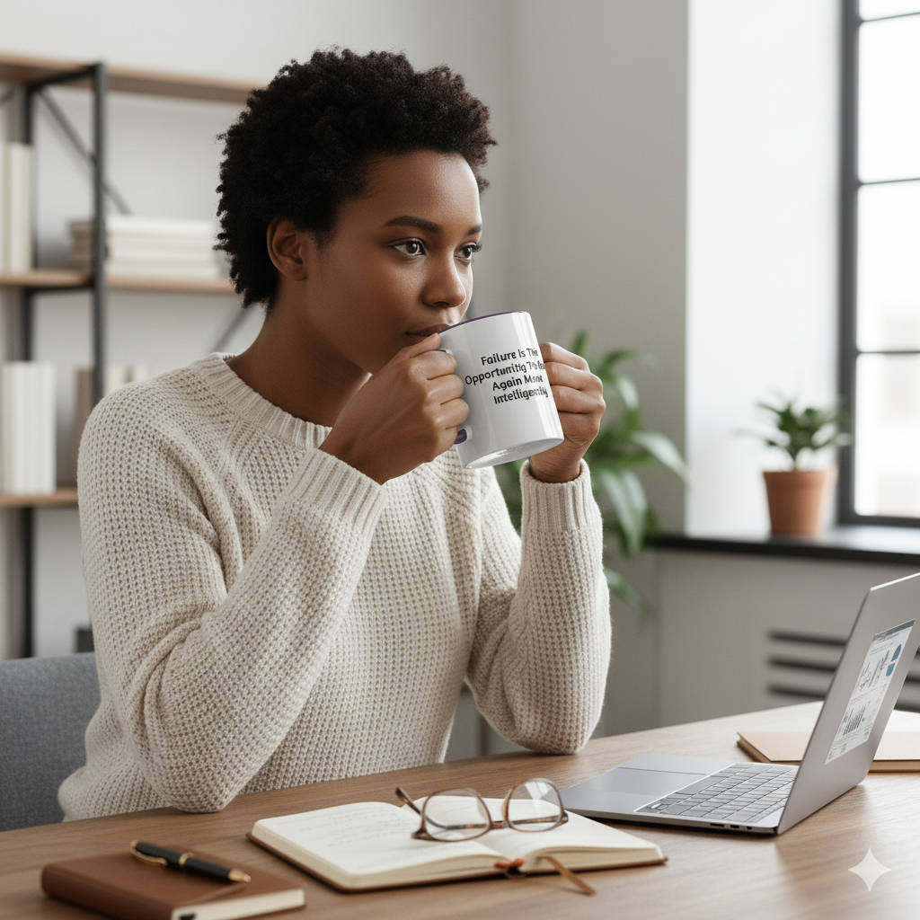 Daily Motivation Mug – Opportunity to Begin Again Coffee Mug