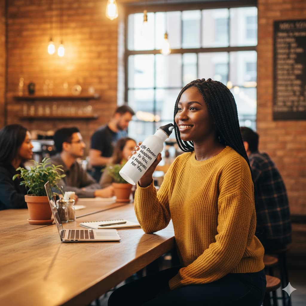 Life Happens For You Water Bottle