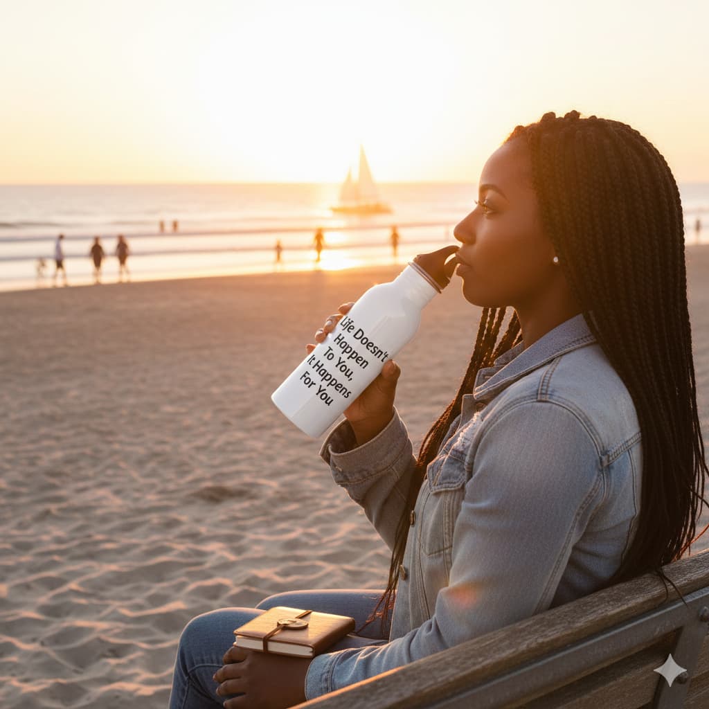 Life Happens For You Water Bottle