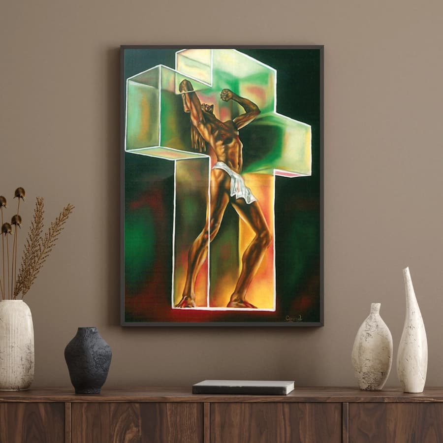 African American Resilience Art Print - "From Burden to Breakthrough"