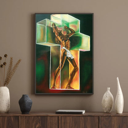 African American Resilience Art Print - "From Burden to Breakthrough"