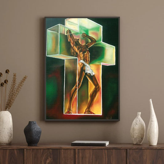 African American Resilience Art Print - "From Burden to Breakthrough"