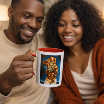 Masonic Couple Mug | Black Freemasonry, Eastern Star & Kemet Wisdom | African Coffee Legacy