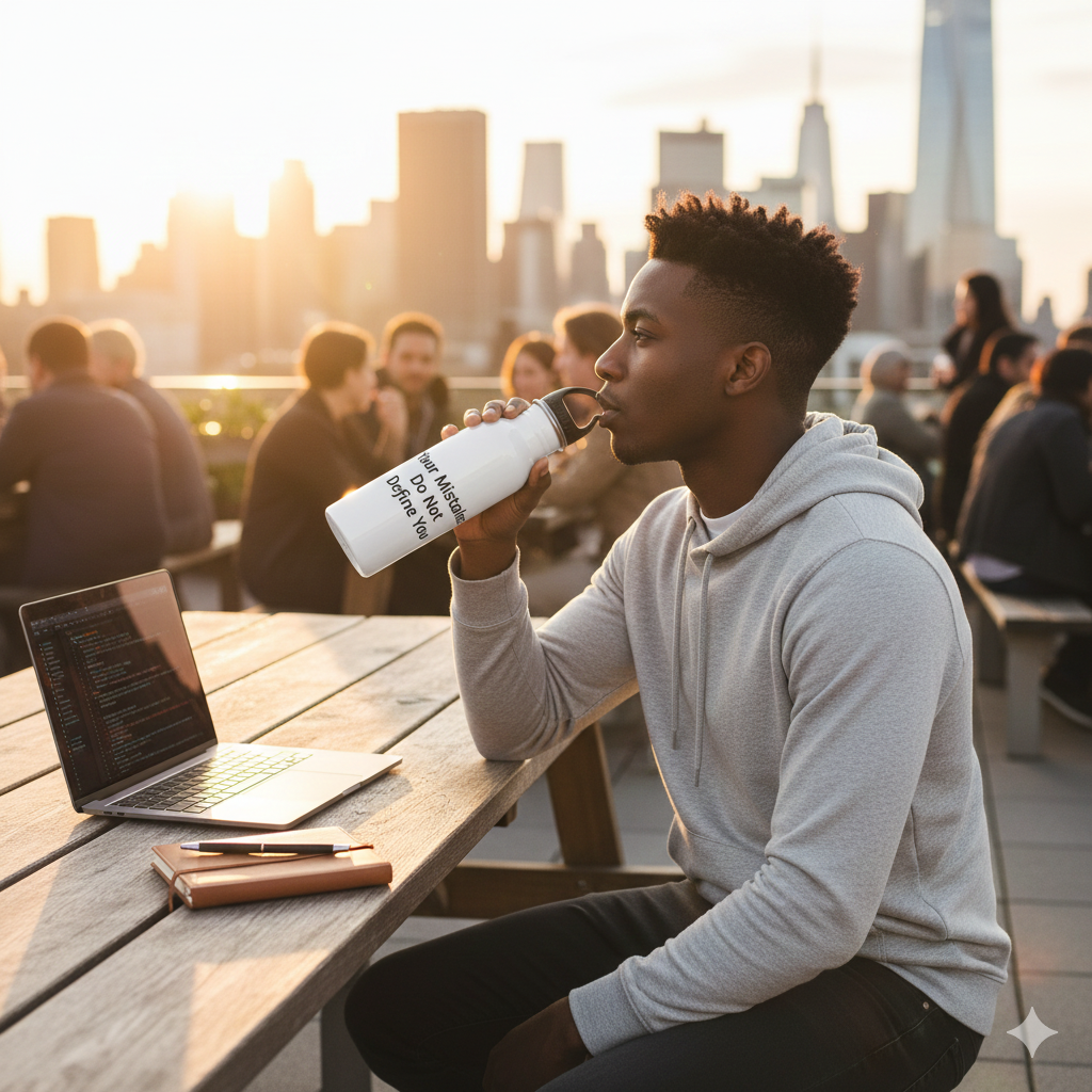 Mistakes Do Not Define You Water Bottle