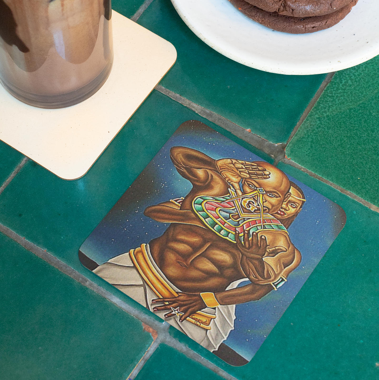 Masonic Couple coaster