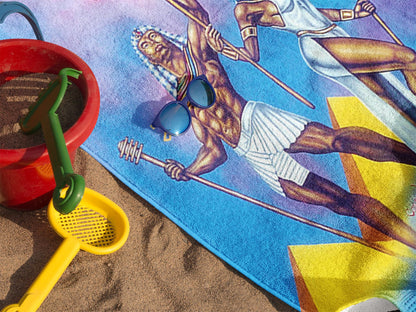 Love & Unity – The Ankh of Eternal Life Beach Towel