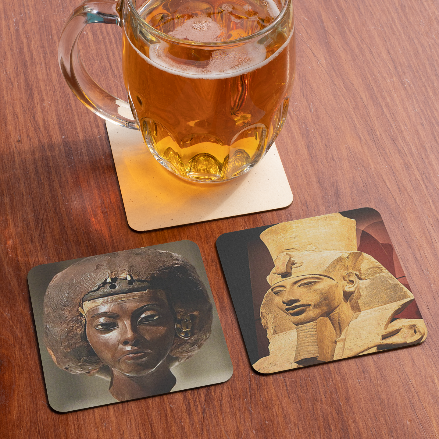 Akhenaten Coaster – Father of Monotheism | Hotep Creations
