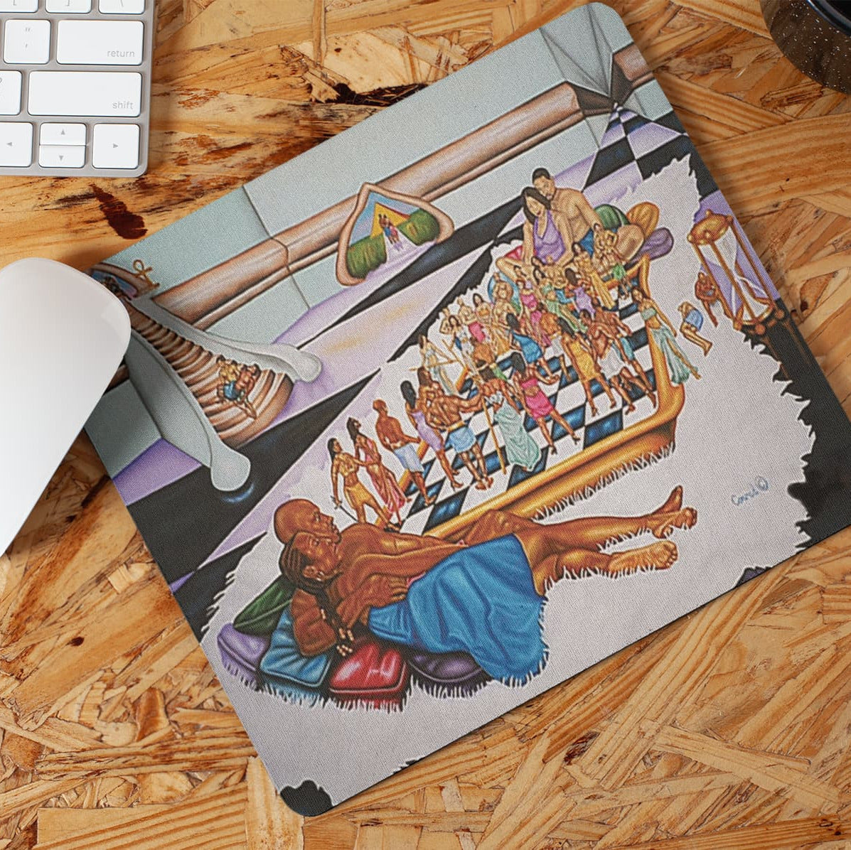 The Hue Man Chess Game Mouse Pad - Awaken Your Mind