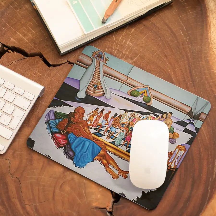 The Hue Man Chess Game Mouse Pad - Awaken Your Mind