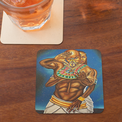 Masonic Couple coaster