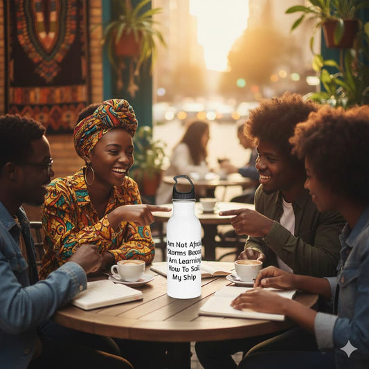 Conquer The Storms Motivational Water Bottle