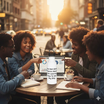 Conquer The Storms Motivational Water Bottle