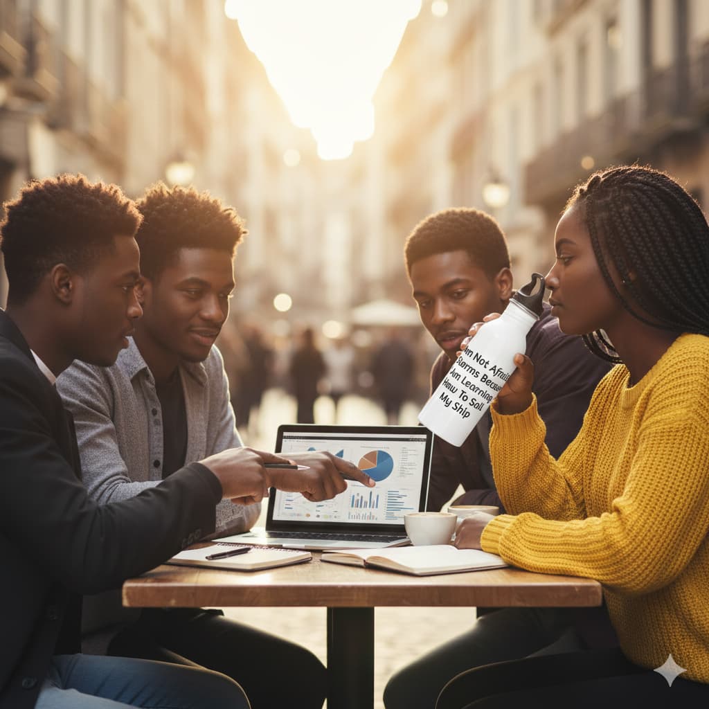Conquer The Storms Motivational Water Bottle