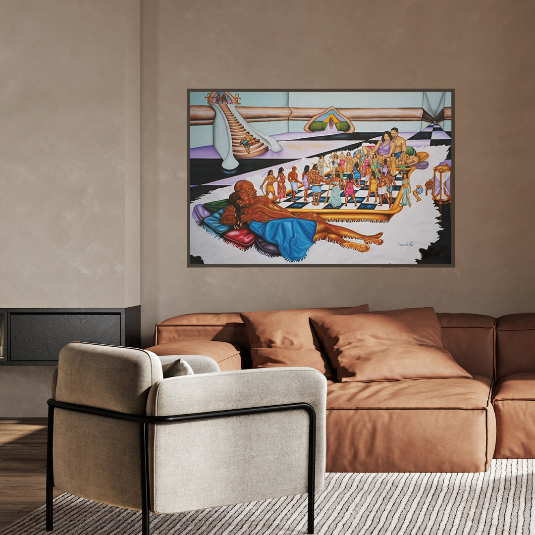 The Hue Man Chess Game — Conscious Art Print